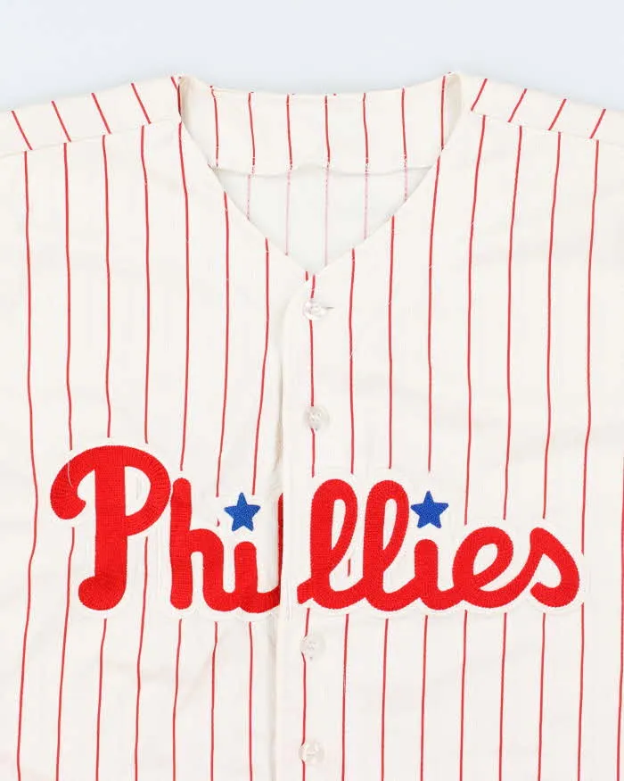Vintage Philadelphia Phillies Oversized Striped Baseball Jersey - L sold by Rokit product image thumbnail 3