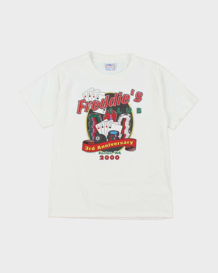 Vintage 2000's Freddie's Club Casino Graphic T-Shirt - S sold by Rokit
