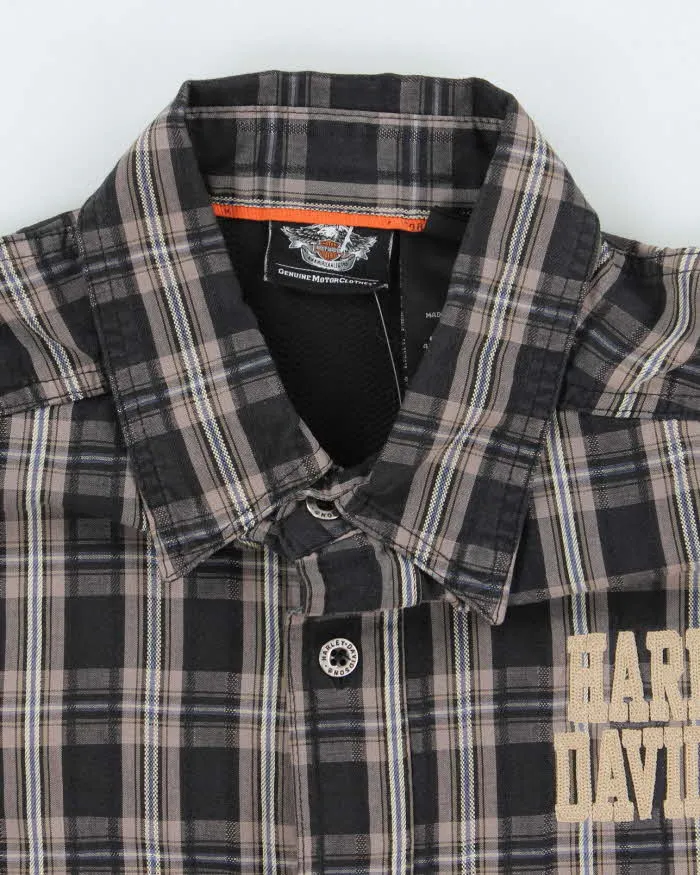 Vintage 2000's Harley Davidson Checked Short Sleeve Shirt - L sold by Rokit product image thumbnail 5