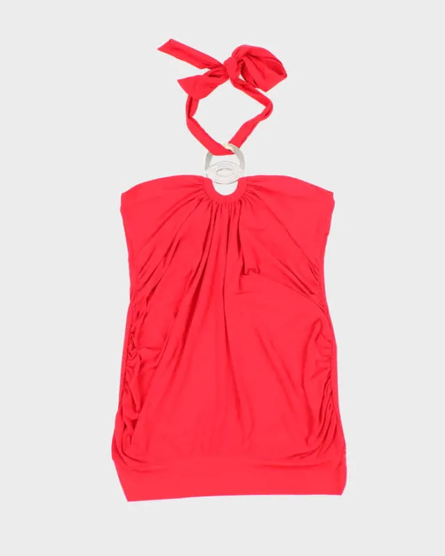 Vintage Y2k 00s Suzy Halter Neck Top - S sold by Rokit