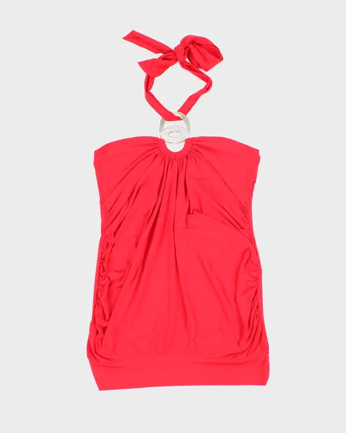 Vintage Y2k 00s Suzy Halter Neck Top - S sold by Rokit