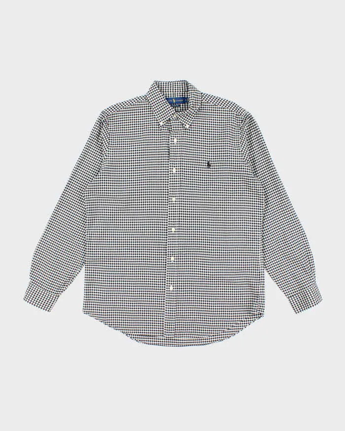 Vintage Ralph Lauren Button Up Patterned Long Sleeve Shirt - M sold by Rokit