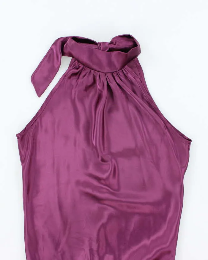 Vintage Y2k 00s Matri Satin High Neck Tie Top - S sold by Rokit product image thumbnail 3