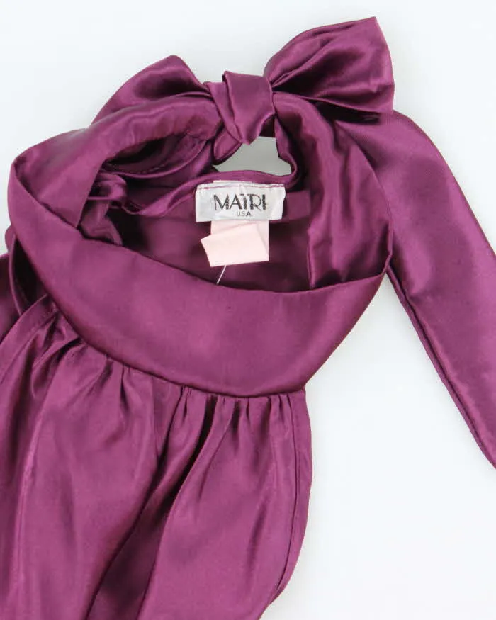 Vintage Y2k 00s Matri Satin High Neck Tie Top - S sold by Rokit product image thumbnail 5