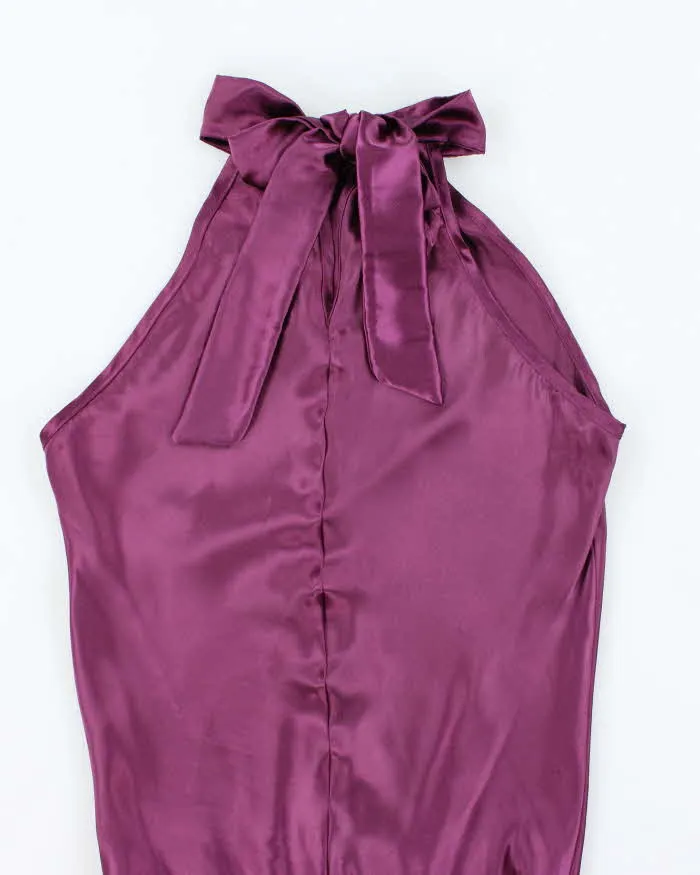Vintage Y2k 00s Matri Satin High Neck Tie Top - S sold by Rokit product image thumbnail 4
