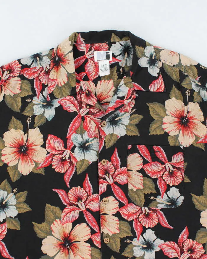 Vintage 90's Modern Image Floral Patterned Silk Hawaiian Shirt - XL sold by Rokit product image thumbnail 3