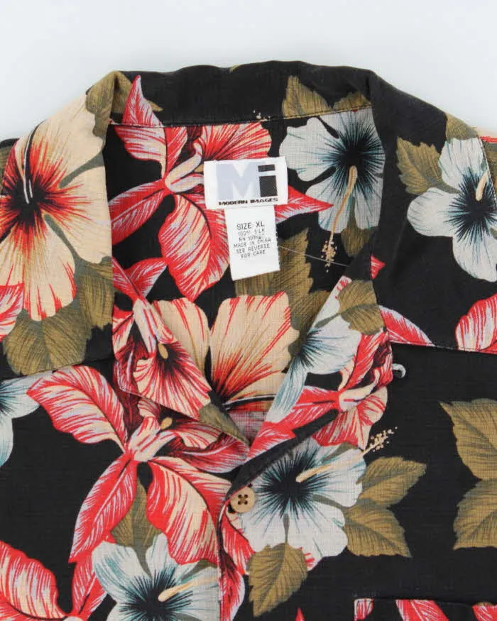 Vintage 90's Modern Image Floral Patterned Silk Hawaiian Shirt - XL sold by Rokit product image thumbnail 5