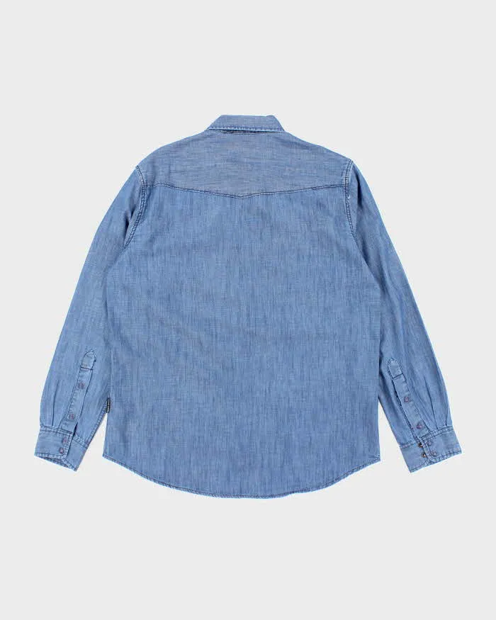 Vintage 00s DKNY Lightweight Denim Shirt - L sold by Rokit product image thumbnail 2