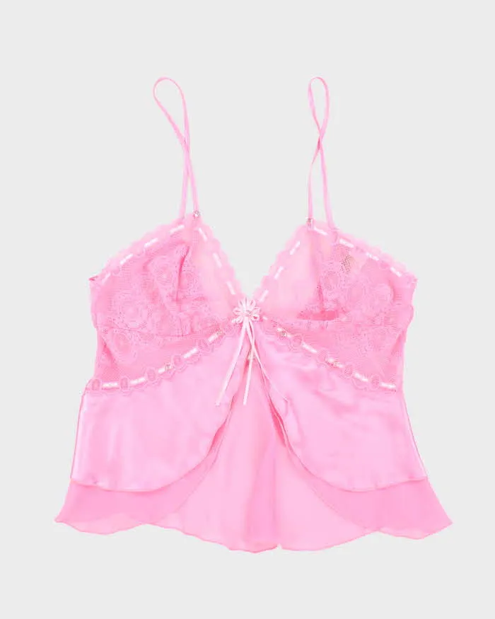 Vintage Y2k 00s New Evan Rhinestone Cami - M sold by Rokit