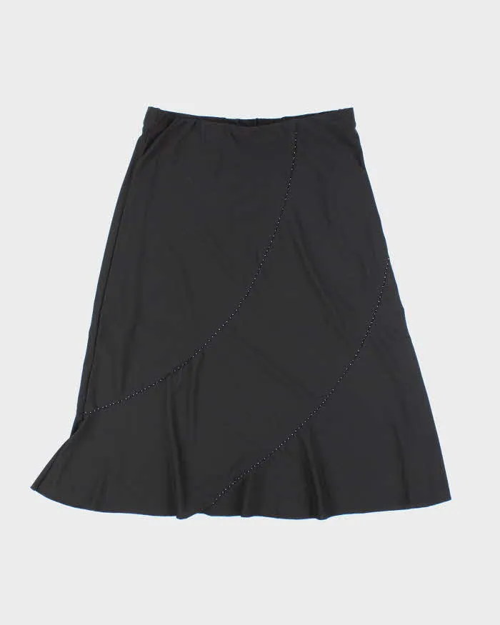 Vintage Y2k 00s XFS Beaded Slinky Skirt - S sold by Rokit