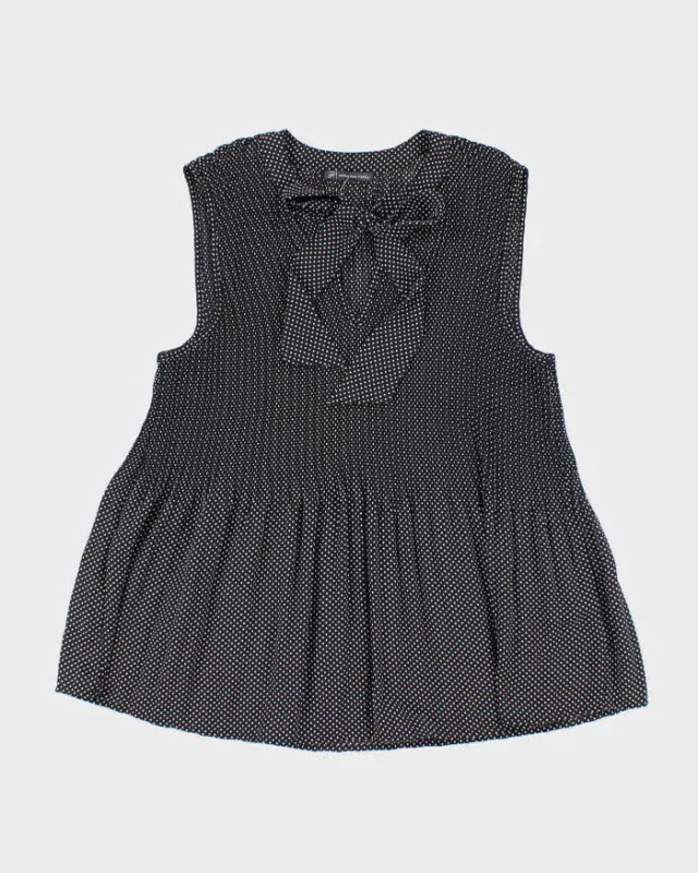 Vintage 00s Adrianna Papell Polka Dot Blouse - M sold by Rokit