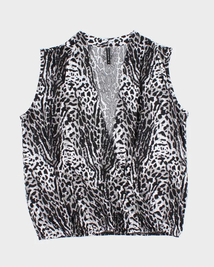 Vintage Y2k 00s SalsaSalsa Leopard Print Top - M sold by Rokit