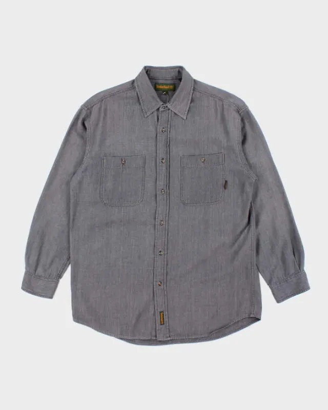 Vintage 00s Timberland Oversized Denim Shirt - M sold by Rokit