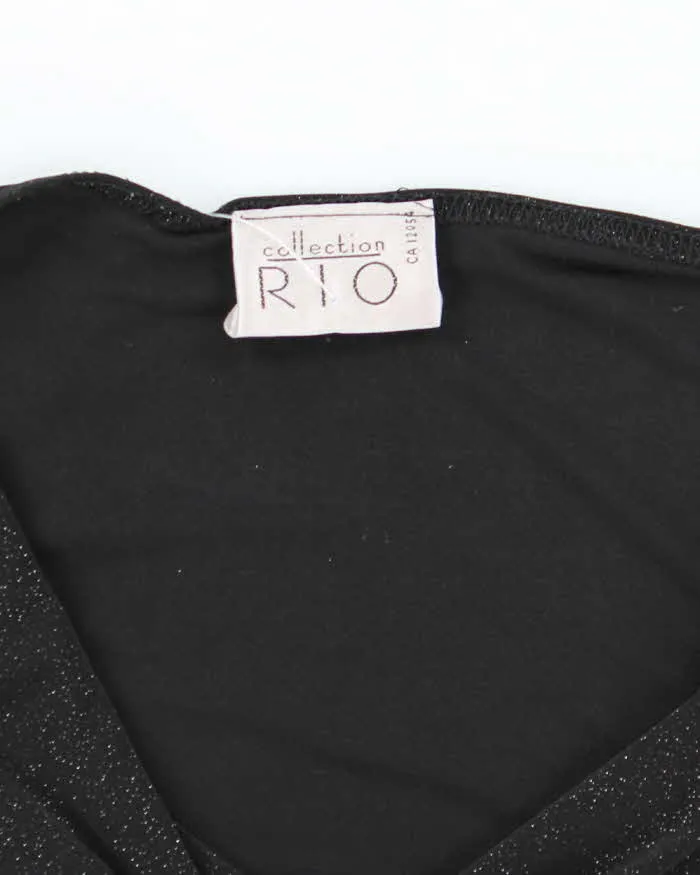 Vintage 90s Rio Collection Sparkly Cowl Neck Top - S sold by Rokit product image thumbnail 5