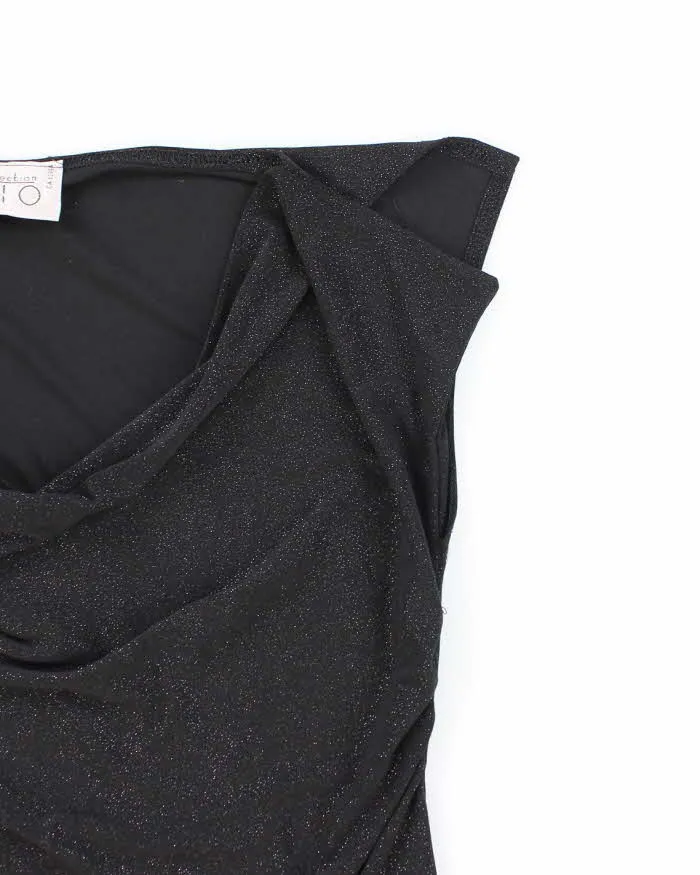 Vintage 90s Rio Collection Sparkly Cowl Neck Top - S sold by Rokit product image thumbnail 4