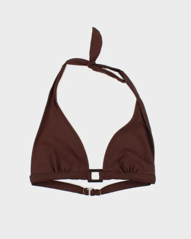 Vintage Y2k 00s Brown Bikini Top - M sold by Rokit