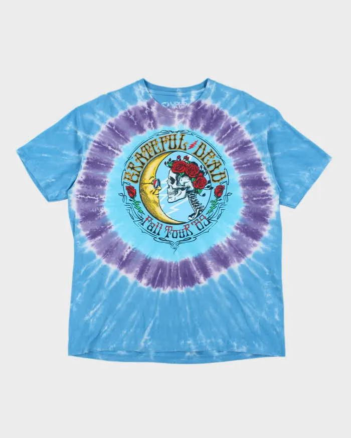 Vintage 2000's Liquid Blue Grateful Dead Skeleton Graphic T-Shirt - XL sold by Rokit