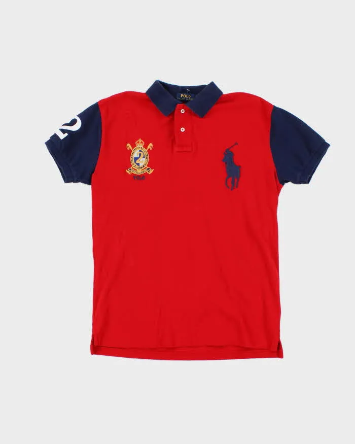 Vintage 2000's Ralph Lauren Big Horse Embroidered Polo Shirt - M sold by Rokit