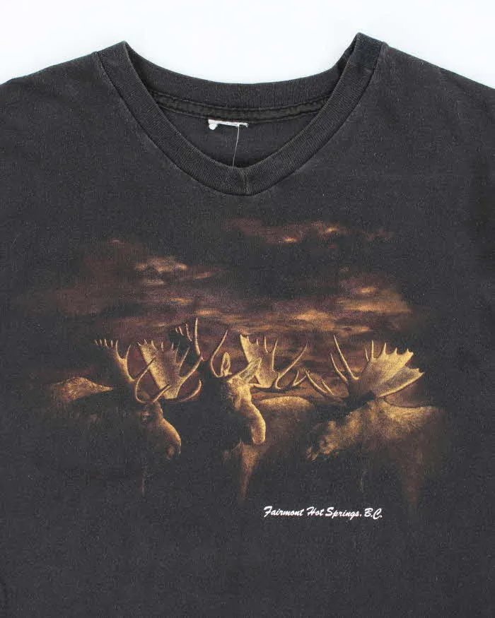 Vintage 90's Nature Moose Pack Graphic T-Shirt - XL sold by Rokit product image thumbnail 3