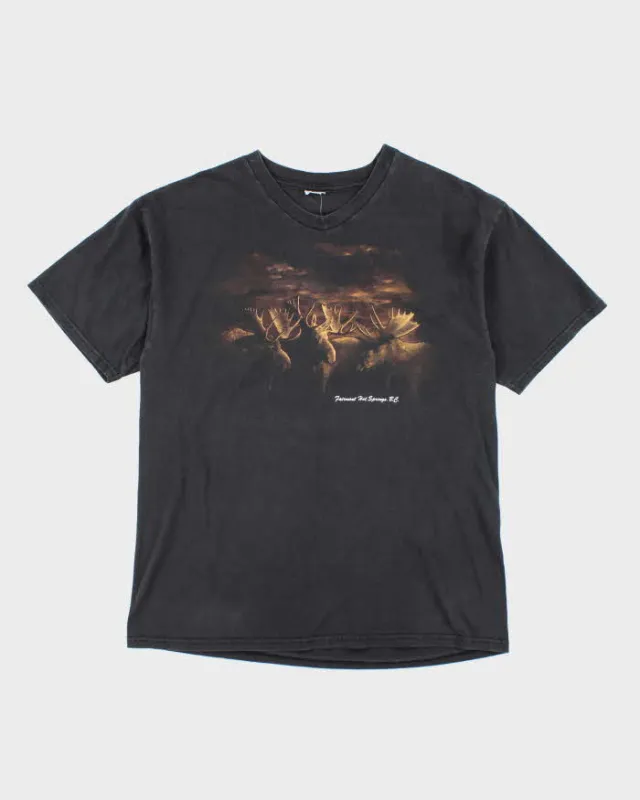 Vintage 90's Nature Moose Pack Graphic T-Shirt - XL sold by Rokit