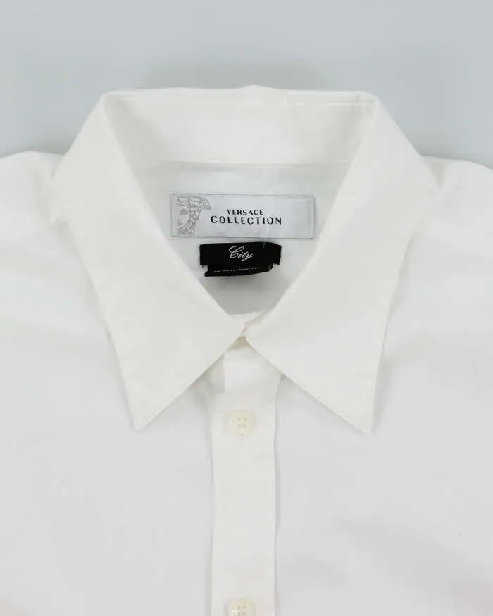 Vintage Versace Collection City White Luxury Shirt - L sold by Rokit product image thumbnail 5