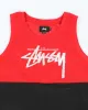 Vintage 2000's Stussy Two Tone Spell Out Graphic Basketball Jersey - M sold by Rokit