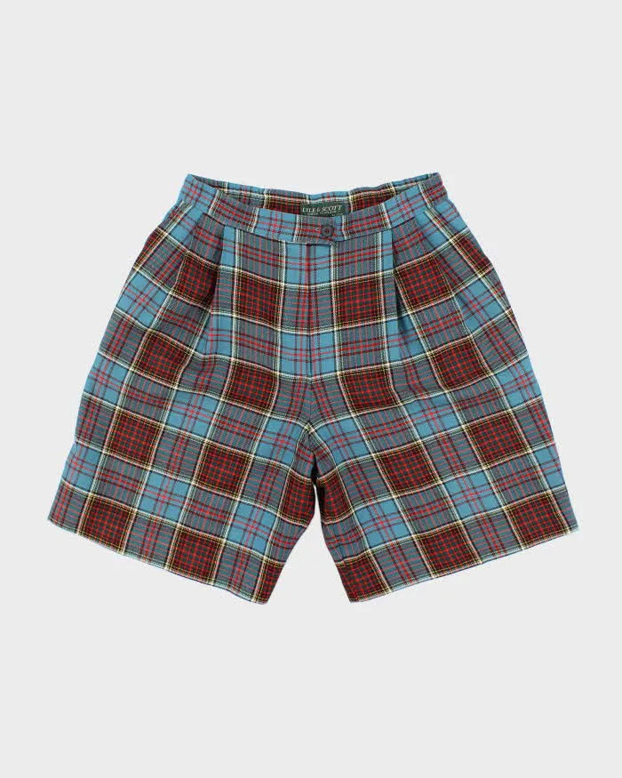 Vintage 80's Lyle & Scott Wool Tartan Print Shorts - W28 L9 sold by Rokit