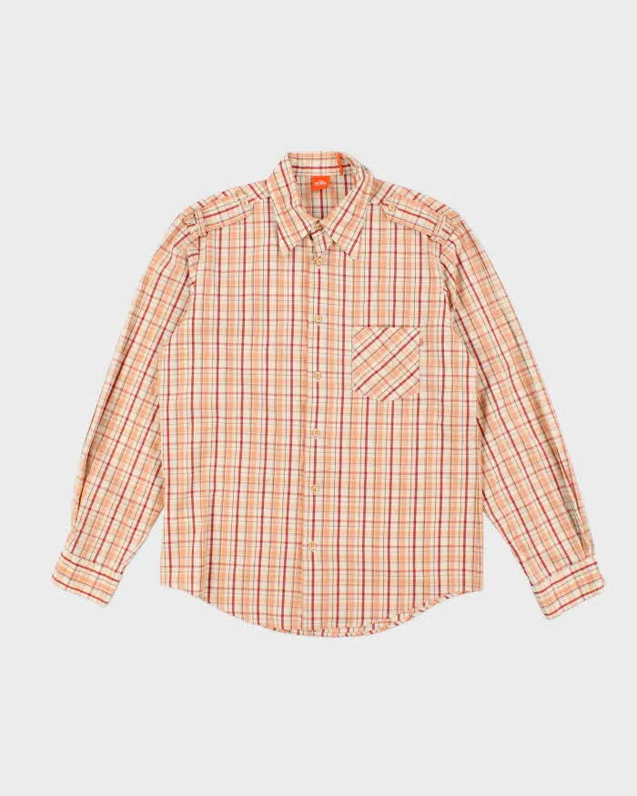 Vintage Hugo Boss Check Long Sleeve Shirt - M sold by Rokit