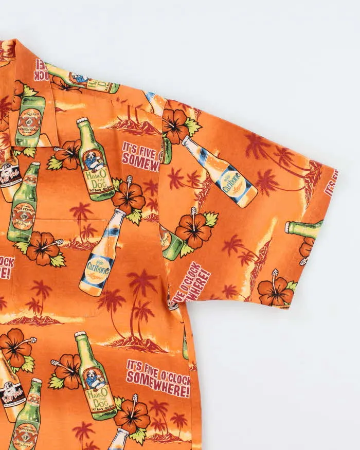 Vintage Big Dogs Silk Hawaiian Oversized Shirt - L sold by Rokit product image thumbnail 4