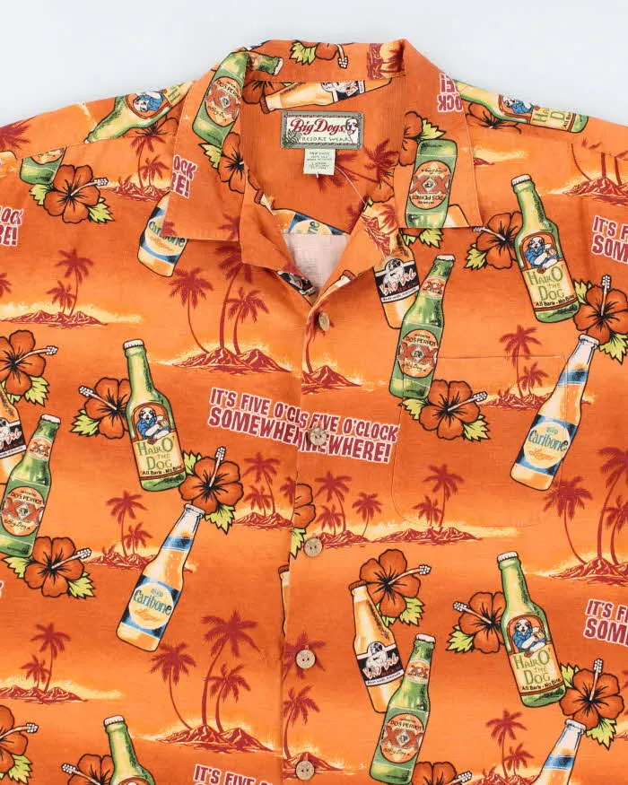 Vintage Big Dogs Silk Hawaiian Oversized Shirt - L sold by Rokit product image thumbnail 3