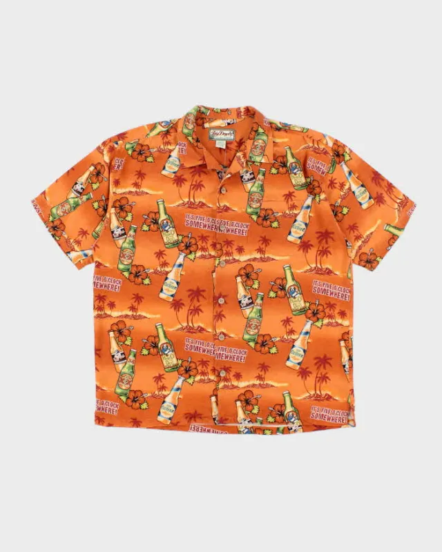 Vintage Big Dogs Silk Hawaiian Oversized Shirt - L sold by Rokit