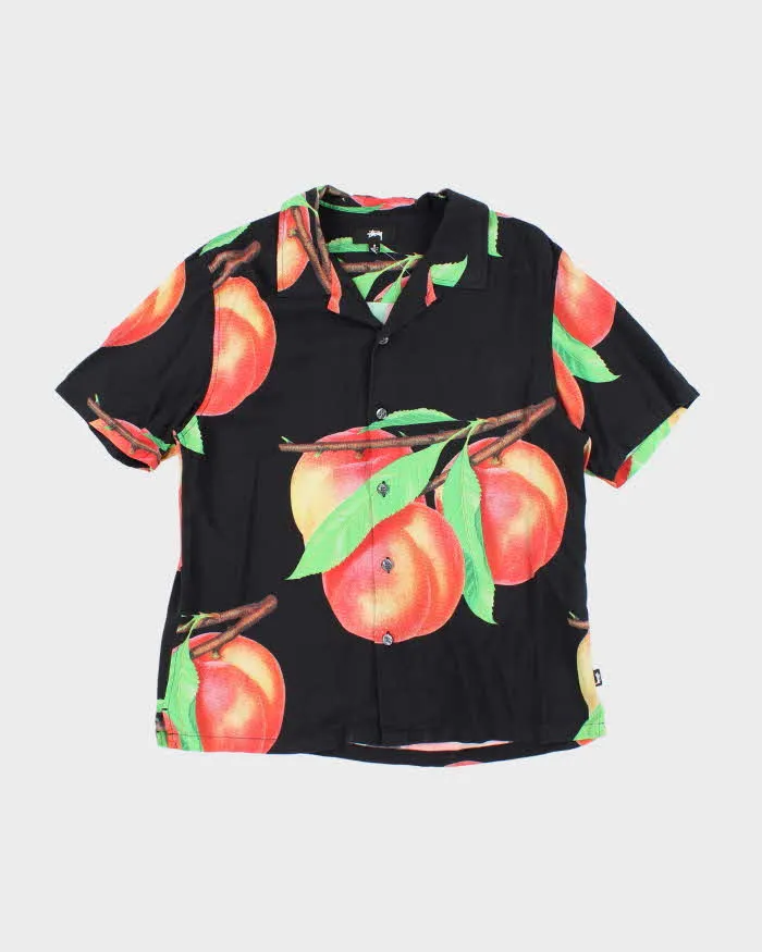 Stussy Hawaiian Peach Pattern Shirt - S sold by Rokit