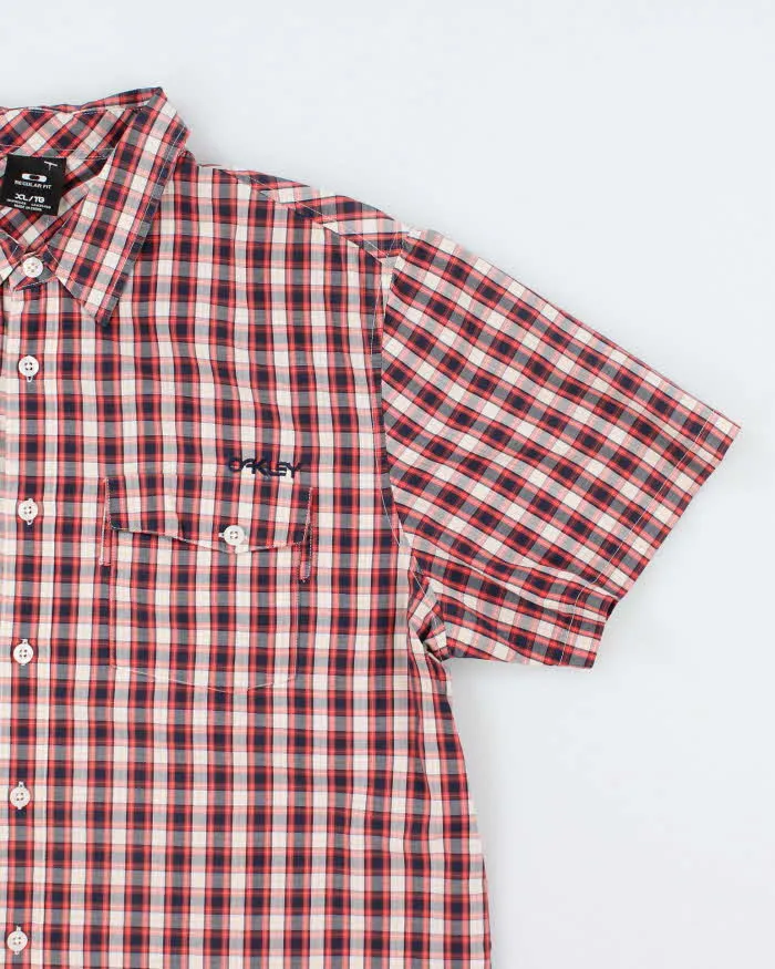 Vintage 2000's Oakley Checked Short Sleeve Shirt - XL sold by Rokit product image thumbnail 4