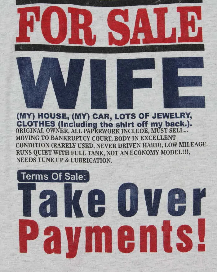 Vintage 90's Comedy Slogan Graphic T-Shirt - XXL sold by Rokit product image thumbnail 4