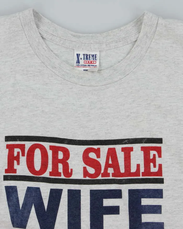 Vintage 90's Comedy Slogan Graphic T-Shirt - XXL sold by Rokit product image thumbnail 3