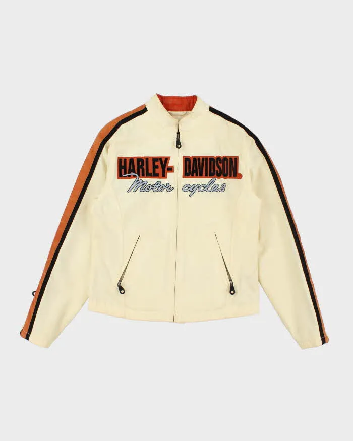 Vintage Y2K Harley Davidson Embroidered Biker Jacket - XS sold by Rokit