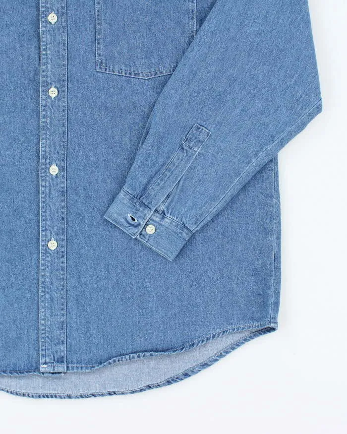 Vintage 90s Peanuts Denim Shirt - L sold by Rokit product image thumbnail 4