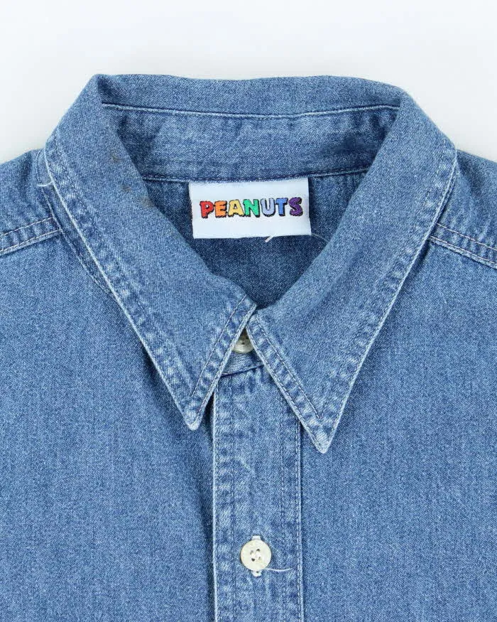 Vintage 90s Peanuts Denim Shirt - L sold by Rokit product image thumbnail 5