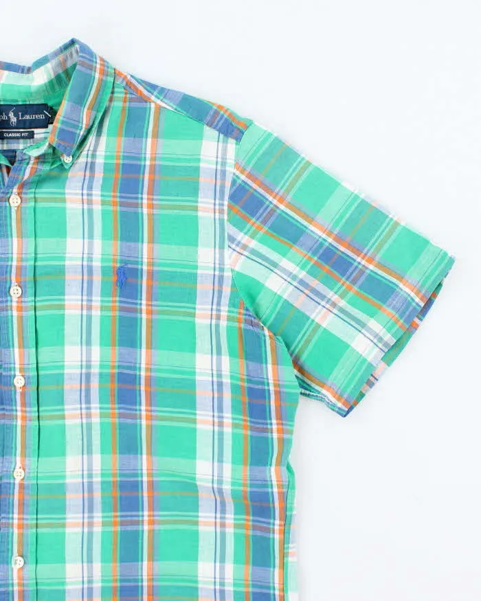 Vintage Ralph Lauren Linen Blend Oversized Check Shirt - M sold by Rokit product image thumbnail 4