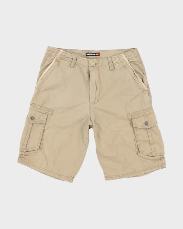 Vintage Y2K Quiksilver Baggy Heavyweight Cargo Shorts - W30 L10 sold by Rokit