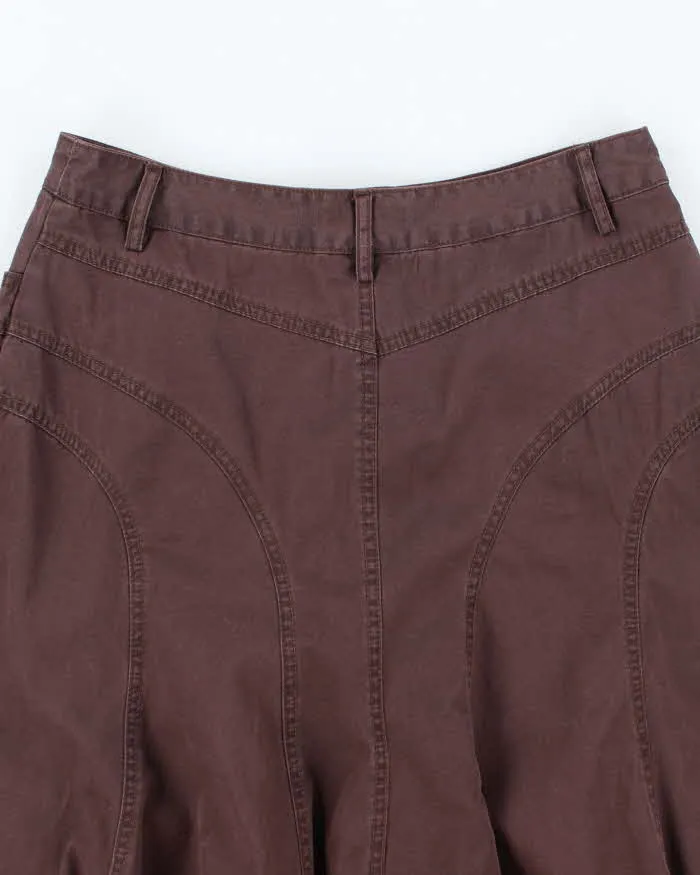Vintage Y2k 00s Mossimo Brown Denim Skirt - S sold by Rokit product image thumbnail 4