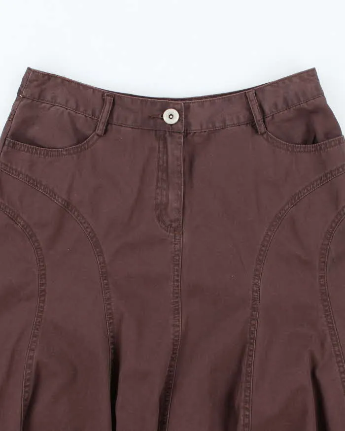 Vintage Y2k 00s Mossimo Brown Denim Skirt - S sold by Rokit product image thumbnail 3