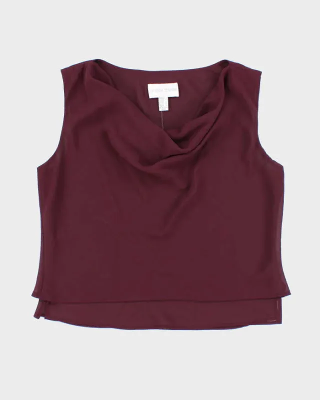 Vintage 90s Vanessa Stevens Cowl Neck Top - L sold by Rokit