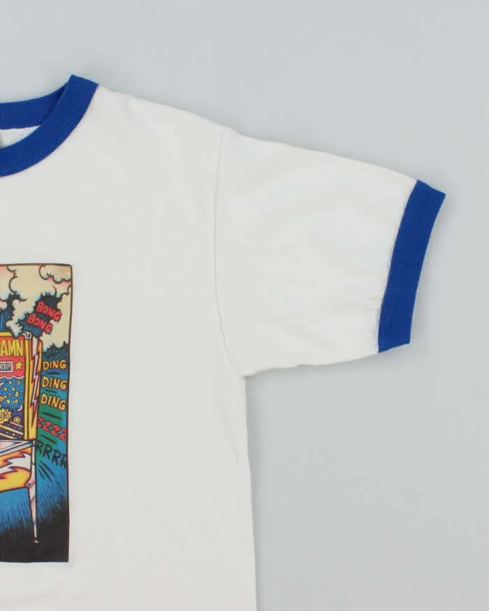 Vintage 2000's Pinball Graphic Ringer T-Shirt - S sold by Rokit product image thumbnail 4