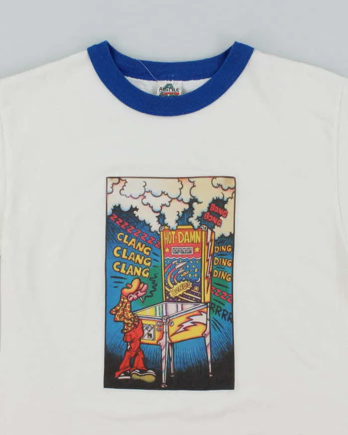 Vintage 2000's Pinball Graphic Ringer T-Shirt - S sold by Rokit product image thumbnail 3