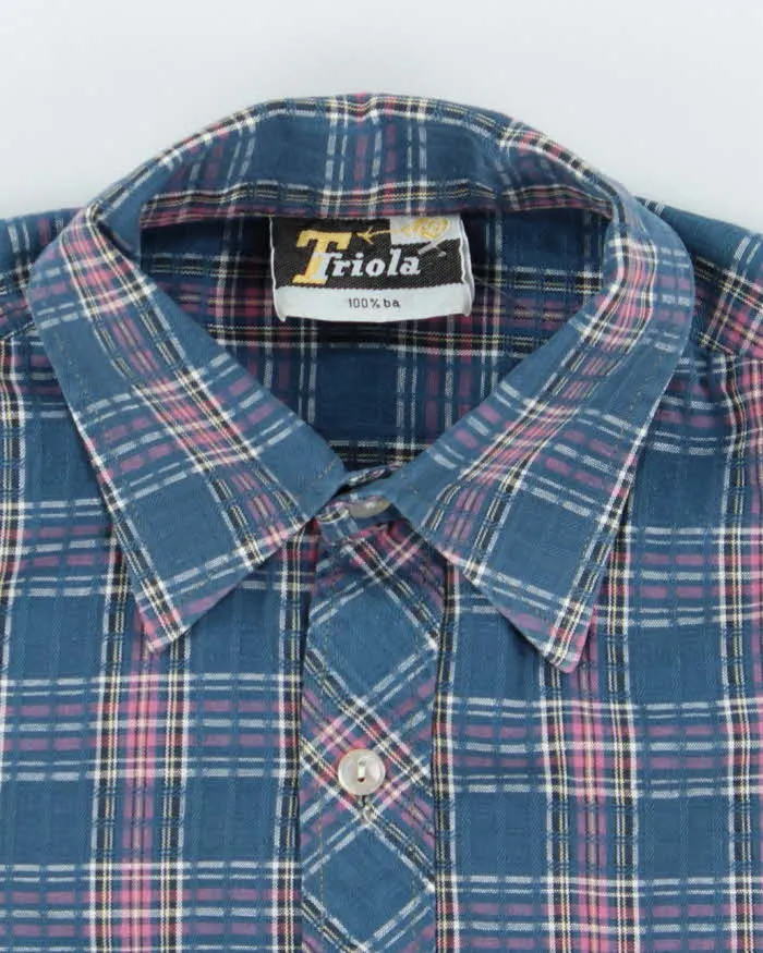 Vintage 80's Triola Checked Short Sleeve Shirt - XL sold by Rokit product image thumbnail 5