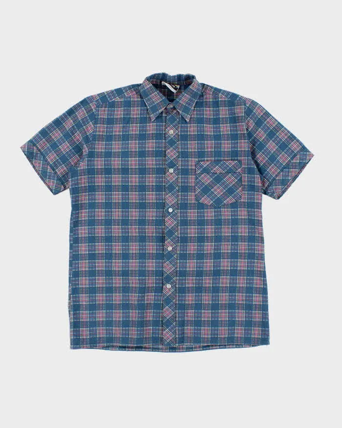 Vintage 80's Triola Checked Short Sleeve Shirt - XL sold by Rokit