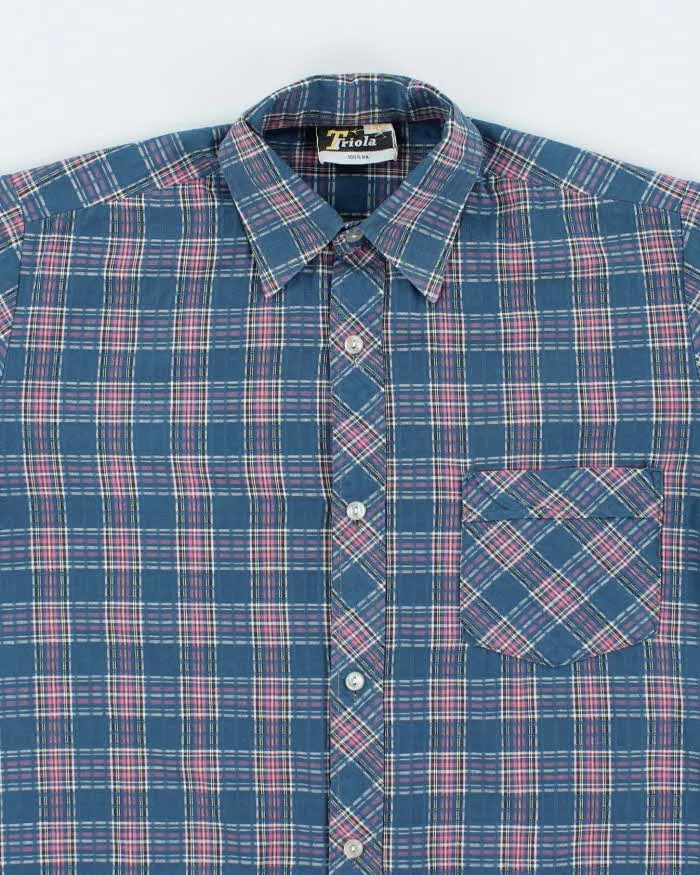 Vintage 80's Triola Checked Short Sleeve Shirt - XL sold by Rokit product image thumbnail 3