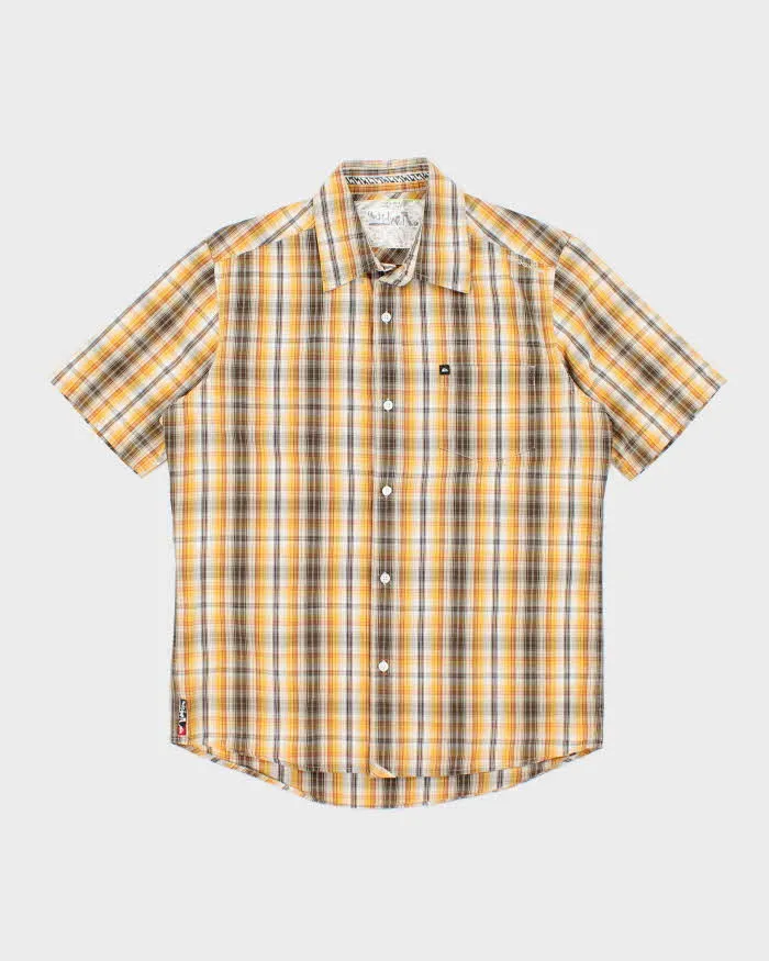 Vintage 00s Quicksilver Short Sleeve Check Shirt - M sold by Rokit