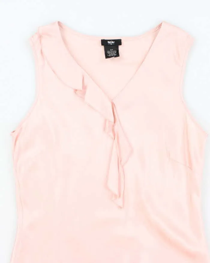 Vintage 00s Mossimo Silk Ruffle Top - S sold by Rokit product image thumbnail 3